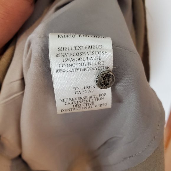 Helmut Lang Wool Blend Aysmmetrical Shirt Dress Size 2 - Picture 11 of 12